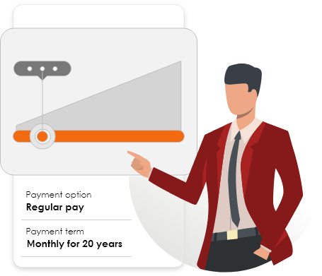Choose premium amount Choose premium amount